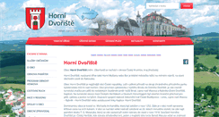 Desktop Screenshot of hornidvoriste.cz
