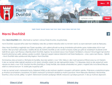 Tablet Screenshot of hornidvoriste.cz